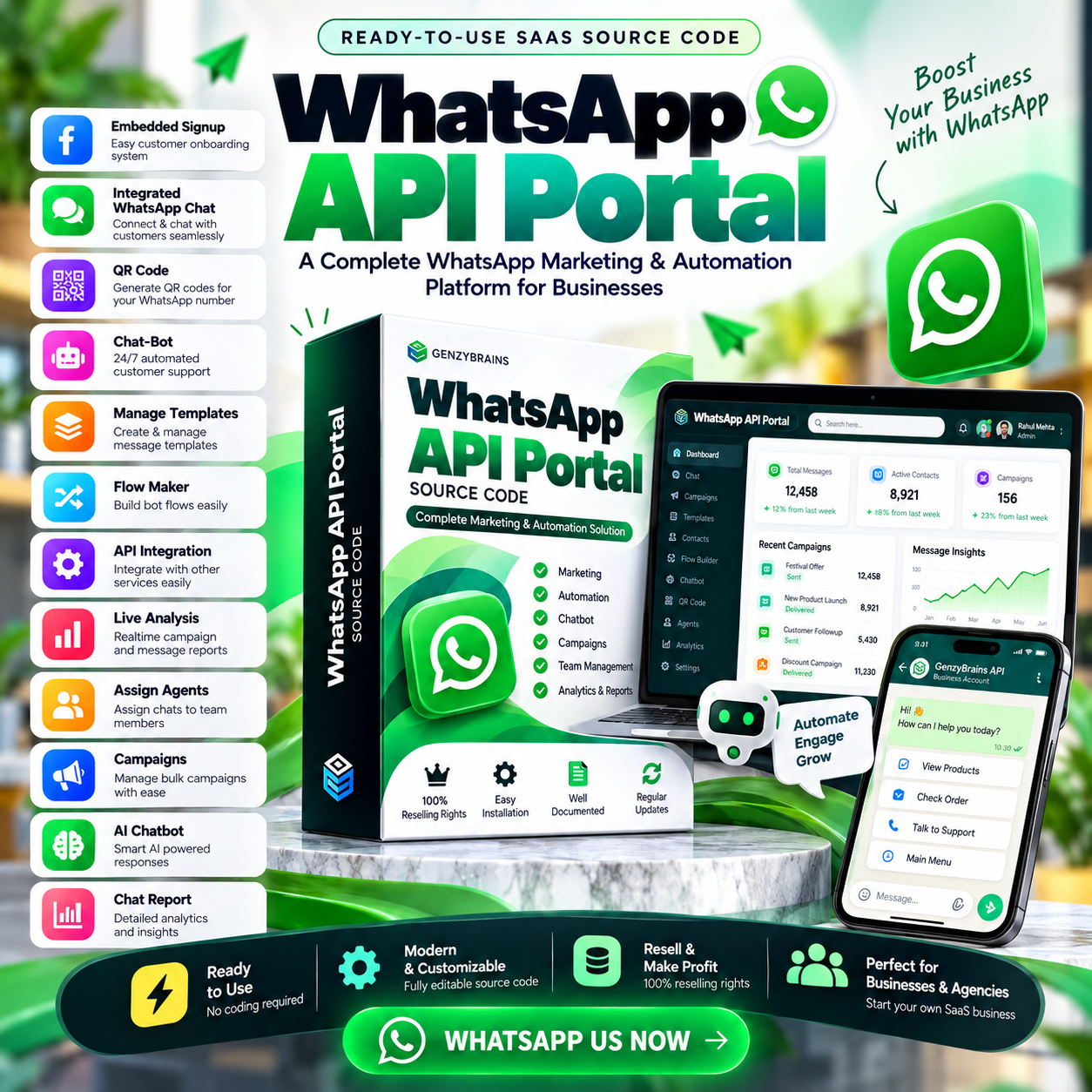 WhatsApp API Portal preview